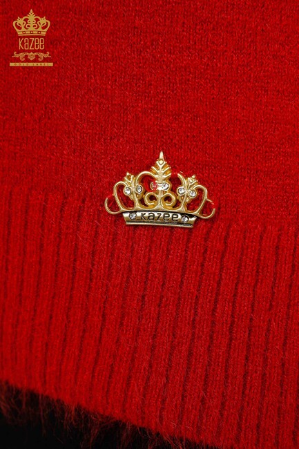 Kadın Angora Logolu Kırmızı - 12046 | KAZEE - Thumbnail