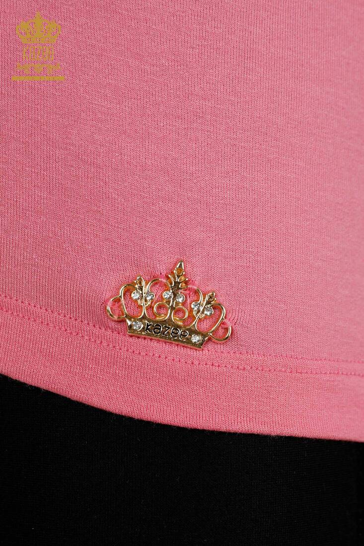 Kadın Bluz Basic Pembe - 79287 | KAZEE