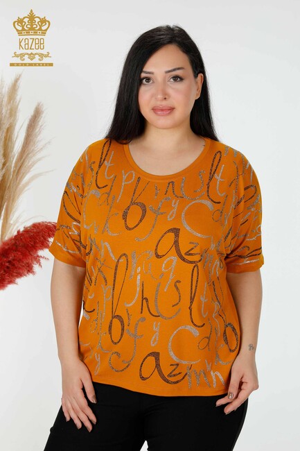 Kazee - Kadın Bluz Taş İşlemeli Taba - 78833 | KAZEE Kazee - Kadın Bluz Taş İşlemeli Taba - 78833 | KAZEE