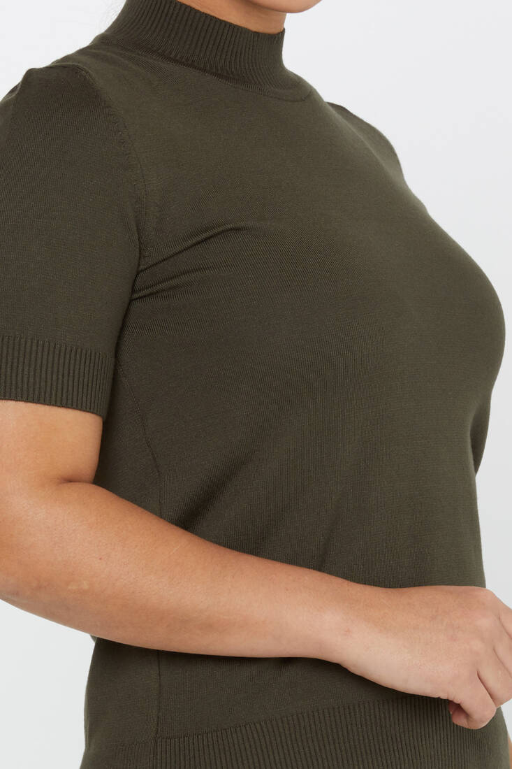 Kadın Triko Amerikan Model Basic Vert - 14541 | KAZEE Kadın Triko Amerikan Model Basic Vert - 14541 | KAZEE