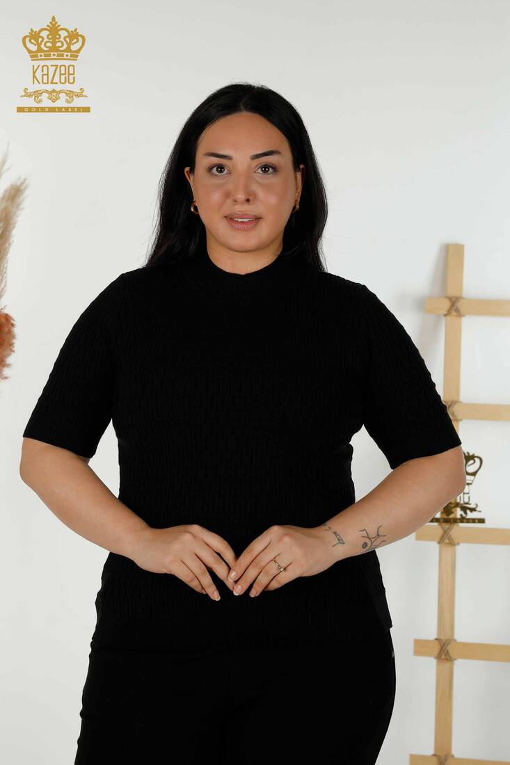 Kadın Triko Amerikan Model Siyah - 30338 | KAZEE
