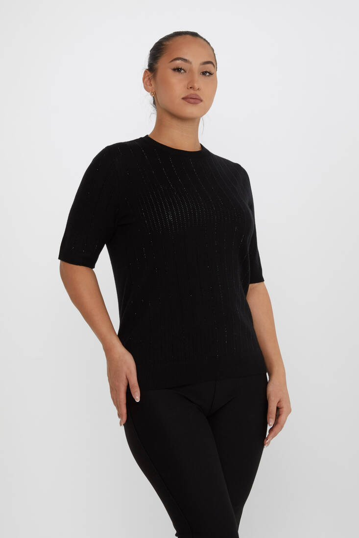 Kadın Triko Amerikan Model Siyah - 31094 | KAZEE