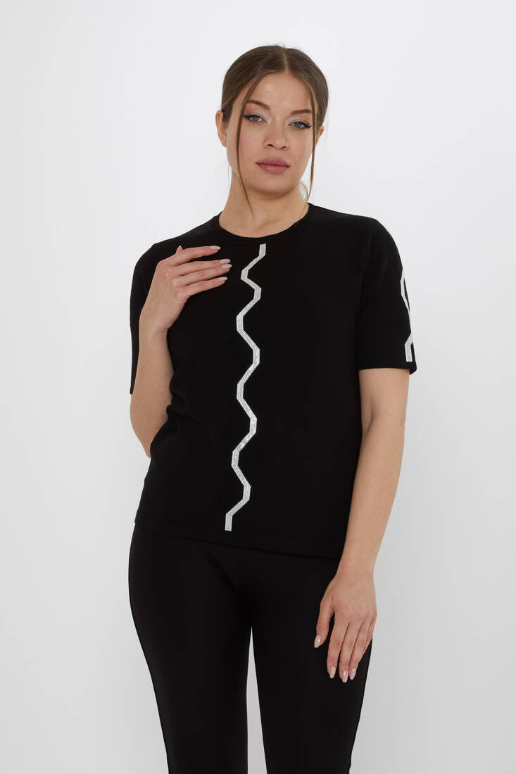 Kadın Triko Amerikan Model Siyah - 31758 | KAZEE