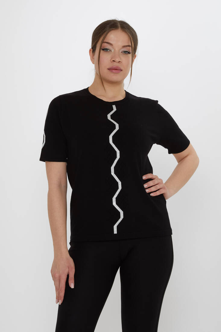 Kadın Triko Amerikan Model Siyah - 31758 | KAZEE