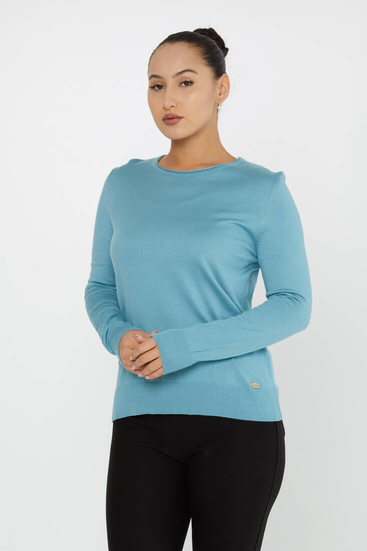 Kazee - Kadın Triko Basic Bisiklet Yaka Mint - 30899 | KAZEE Kazee - Kadın Triko Basic Bisiklet Yaka Mint - 30899 | KAZEE