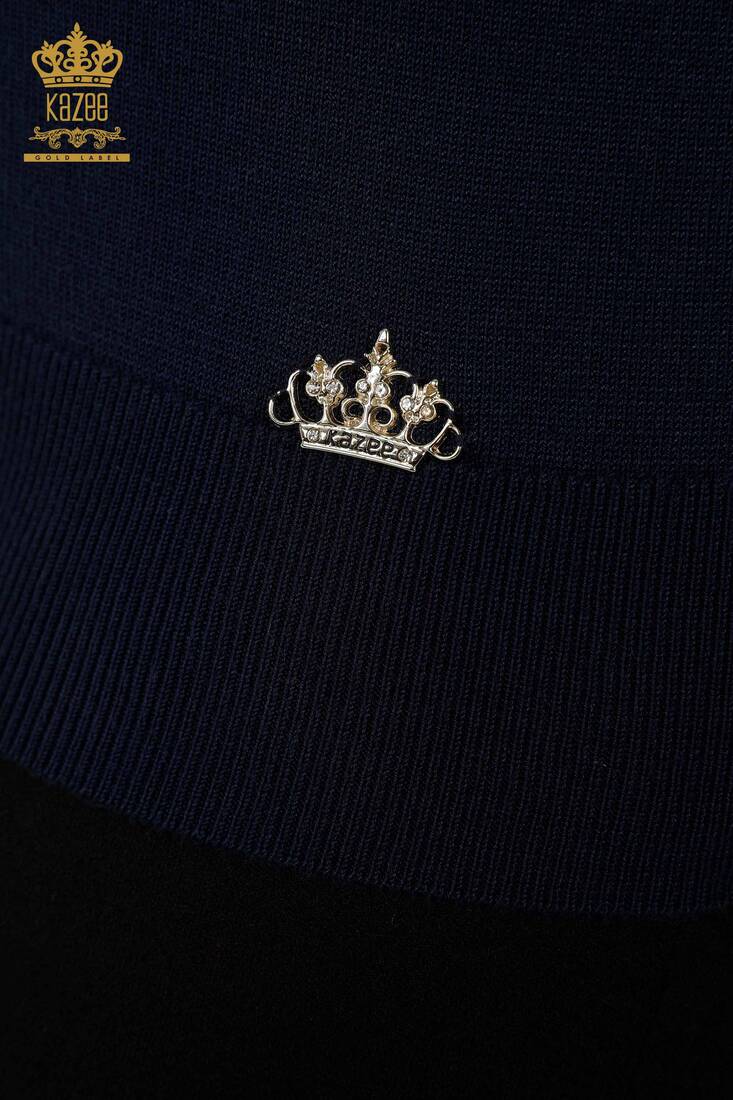 Kadın Triko Basic Lacivert - 30181 | KAZEE Kadın Triko Basic Lacivert - 30181 | KAZEE