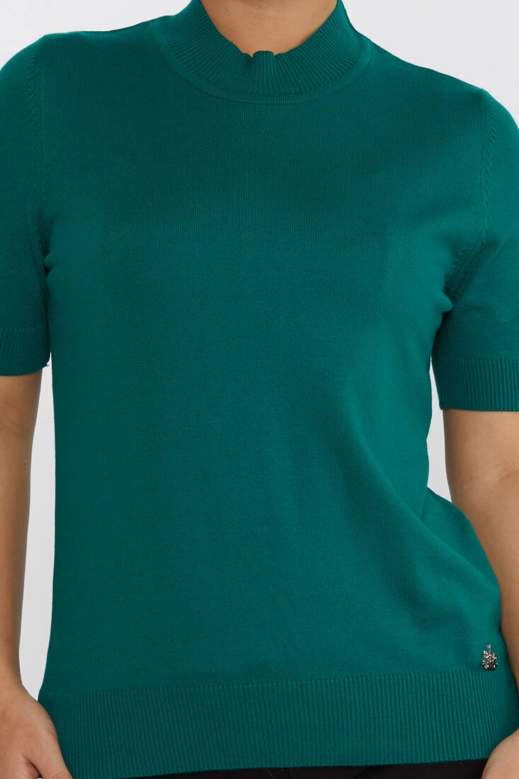 Kadın Triko Basic Yeşil - 16168 | KAZEE