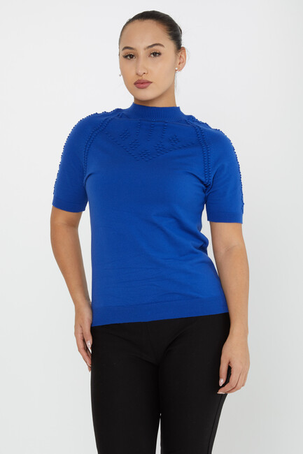 Kazee - Kadın Triko Kendinden Dokumalı Saks - 30964 | KAZEE Kazee - Kadın Triko Kendinden Dokumalı Saks - 30964 | KAZEE