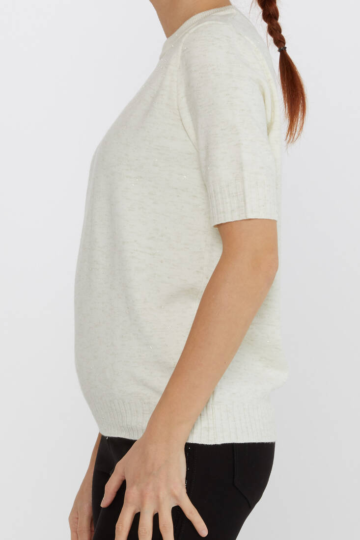 Kadın Triko Sim Detaylı Ekru - 31635 | KAZEE Kadın Triko Sim Detaylı Ekru - 31635 | KAZEE