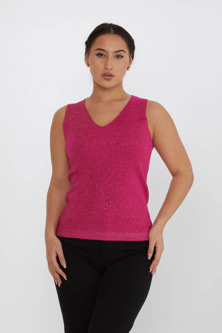 Kazee - Kadın Triko Sim Detaylı Fuşya - 30719 | KAZEE Kazee - Kadın Triko Sim Detaylı Fuşya - 30719 | KAZEE