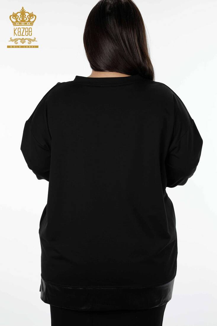 Kadın Tunik Desenli Siyah - 17365 | KAZEE