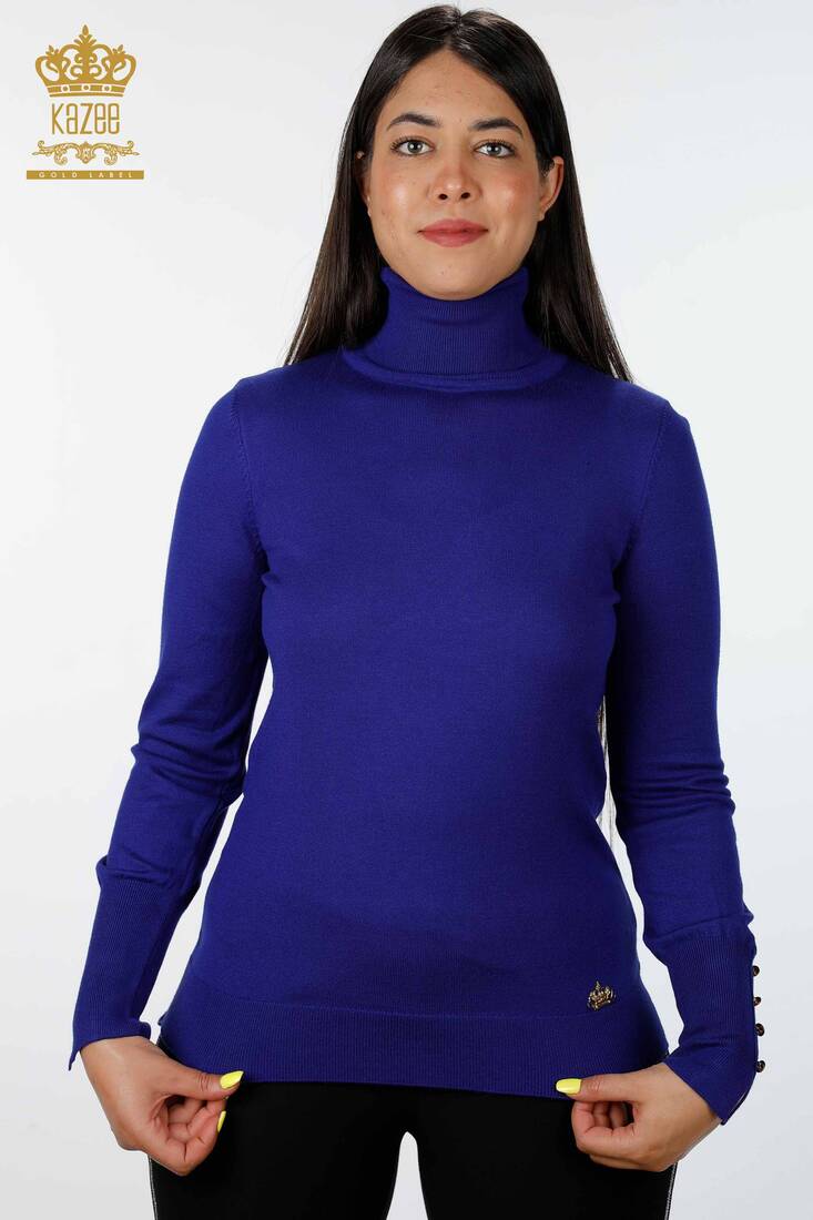 Women's Knitwear Cuff-Button Detailed 
