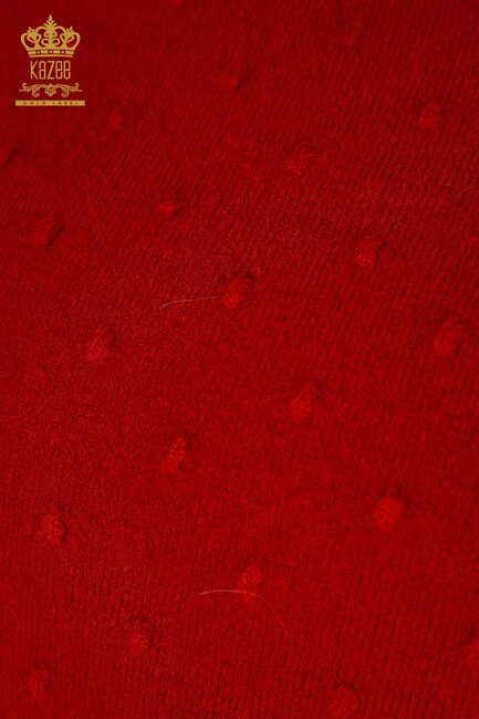 ملابس تريكو أنجورا أساسية باللون الأحمر للنساء - 18719 | كازي - Thumbnail
