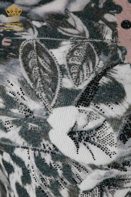 Women's Angora Stone Embroidered Mink - 16000 | KAZEE - Thumbnail