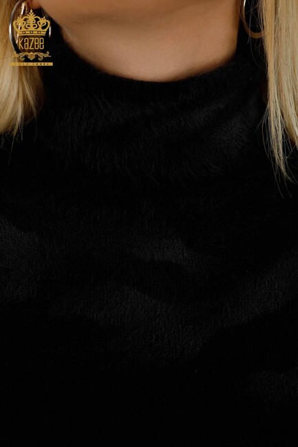 Women's Angora Turtleneck Black - 18990 | KAZEE - Thumbnail