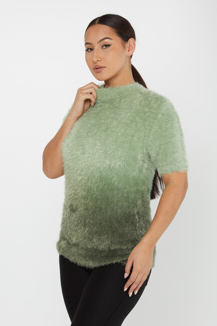 Women's Angora Knitwear American Model Khaki - 31014 | KAZEE - Thumbnail