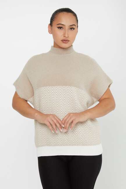 Women's Angora Knitwear American Stone - 30187 | KAZEE - Thumbnail