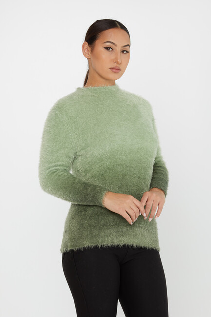 Women's Angora Sweater Long Sleeve Khaki - 31015 | KAZEE - Thumbnail