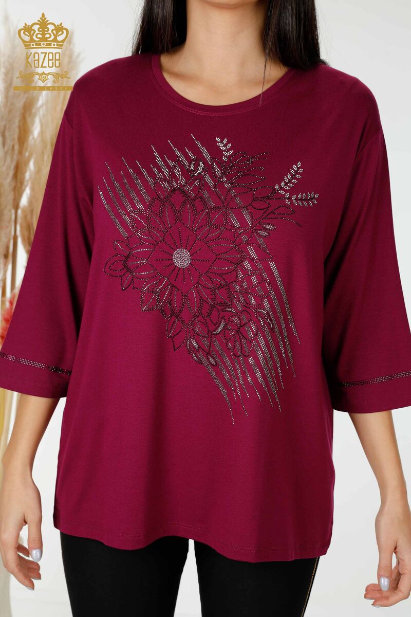 womens magenta blouse