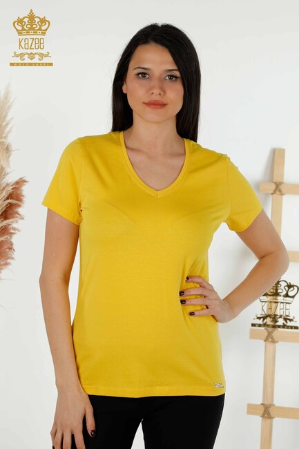 Women's Blouse Kazee Logo Yellow - 79179 | KAZEE - Thumbnail