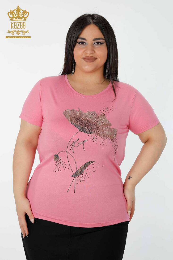 Women's Blouse Kazee Print Pink - 78924 | KAZEE
