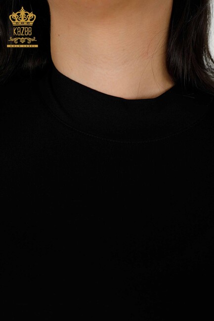 Women's Blouse Long Sleeve Black - 79258 | KAZEE - Thumbnail
