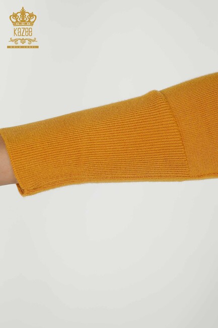 Women's Cardigan Buttoned Saffron - 15801 | KAZEE - Thumbnail