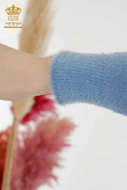 Women's Cardigan Stone Detailed Blue - 19099 | KAZEE - Thumbnail