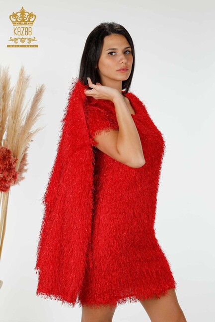 Women's Dress Cardigan Red - 16649 | KAZEE - Thumbnail