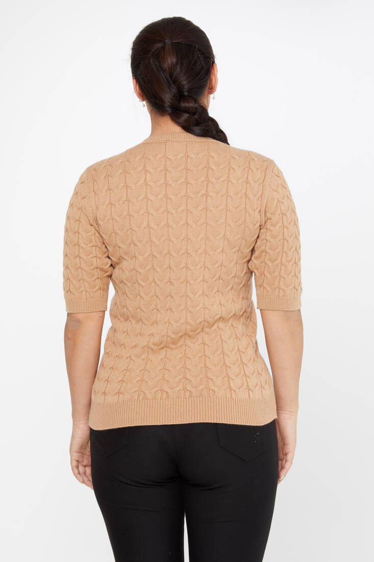 Women's Knitwear American Model Mink - 30773 | KAZEE