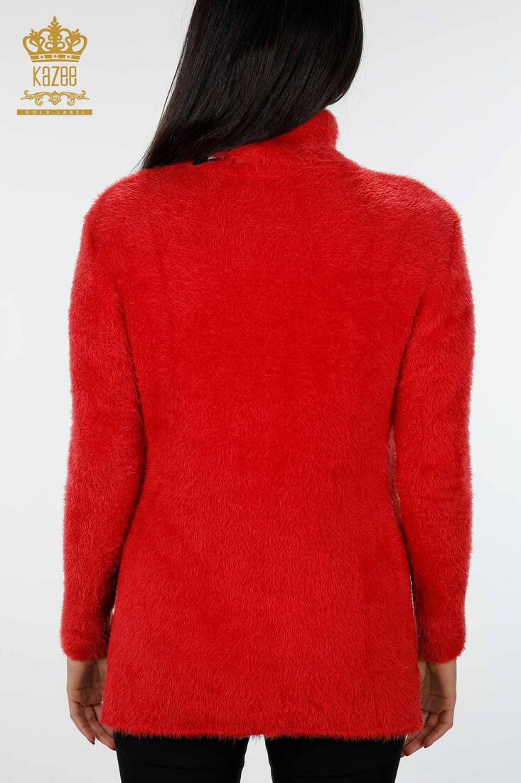 Women's Knitwear Angora Red - 19056 | KAZEE