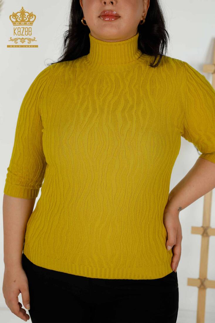 Women's Knitwear Basic Olive - 30290 | KAZEE
