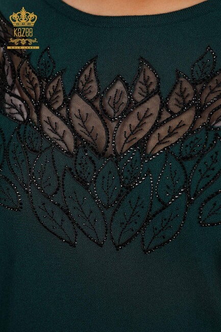 Women's Knitwear Embroidered Nefti - 16942 | KAZEE - Thumbnail