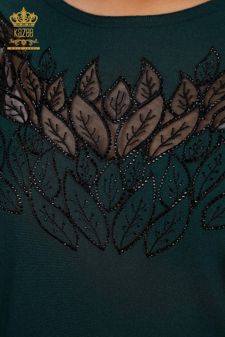 Women's Knitwear Embroidered Nefti - 16942 | KAZEE