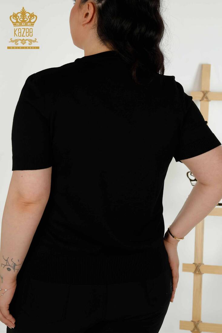 Women's Knitwear Kazee Logo Black - 30254 | KAZEE