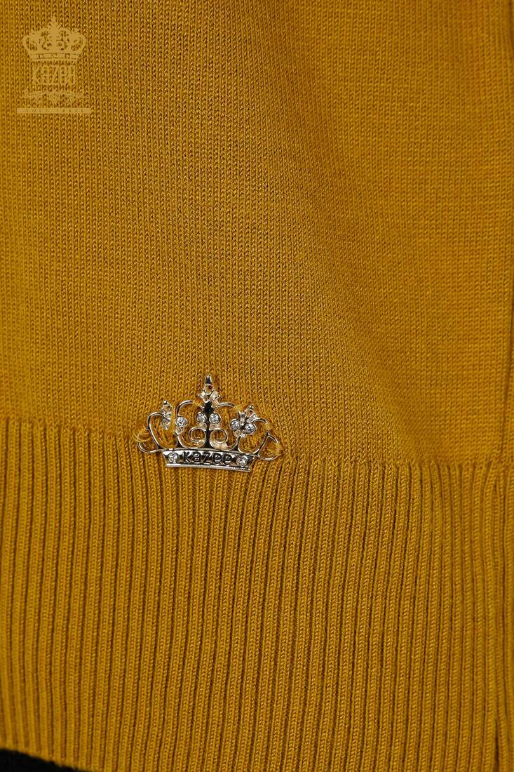 Women's Knitwear Kazee Logo Mustard - 30254 | KAZEE