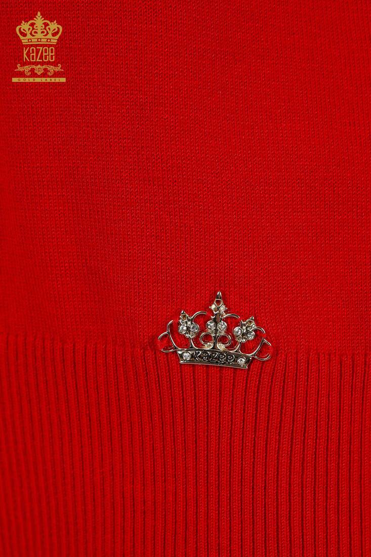 Women's Knitwear Kazee Logo Red - 30254 | KAZEE