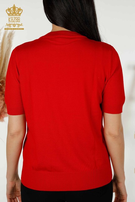 Women's Knitwear Kazee Logo Red - 30254 | KAZEE - Thumbnail