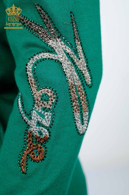 Women's Knitwear Kazee Written Green - 16619 | KAZEE - Thumbnail