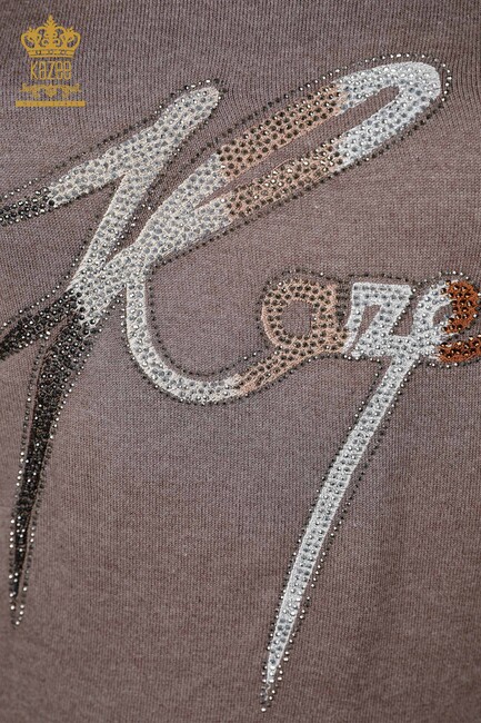 Women's Knitwear Kazee Printed Mink - 16619 | KAZEE - Thumbnail