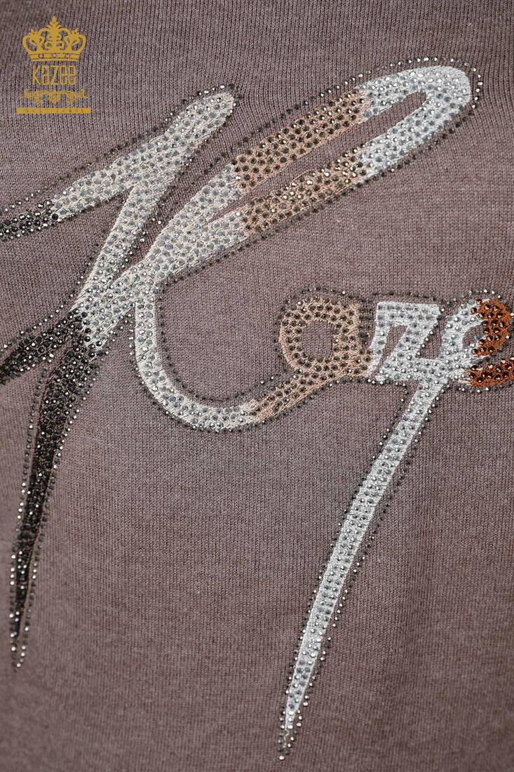 Women's Knitwear Kazee Printed Mink - 16619 | KAZEE