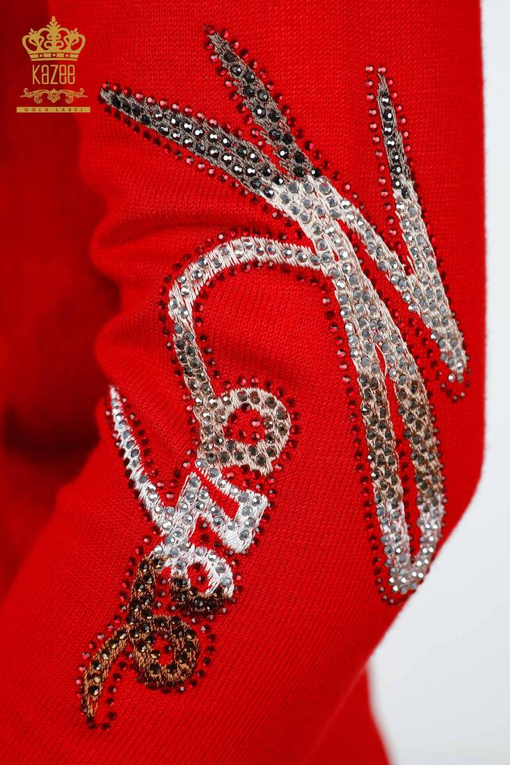 Women's Knitwear Kazee Written Red - 16619 | KAZEE