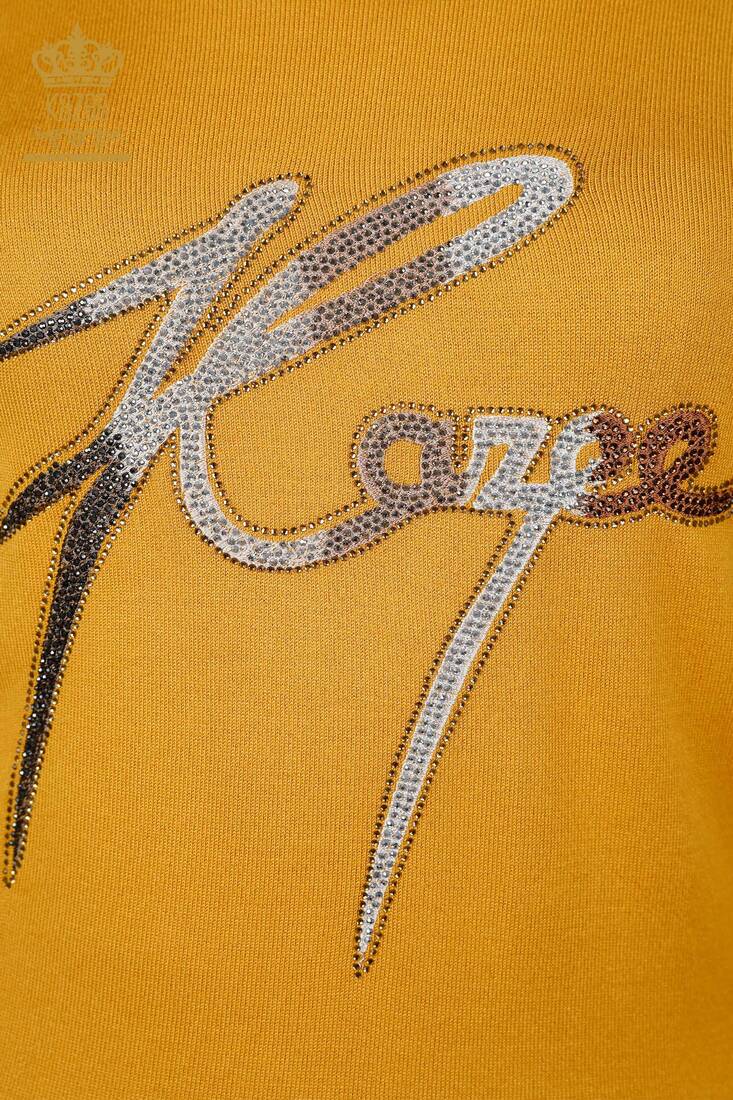 Women's Knitwear Kazee Written Saffron - 16619 | KAZEE