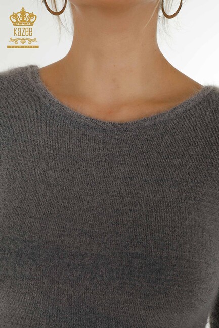 Women's Knitwear Gray with Logo - 18432 | KAZEE - Thumbnail