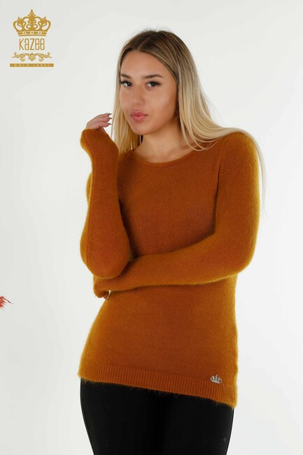 Women's Knitwear Logo Mustard - 18432 | KAZEE - Thumbnail