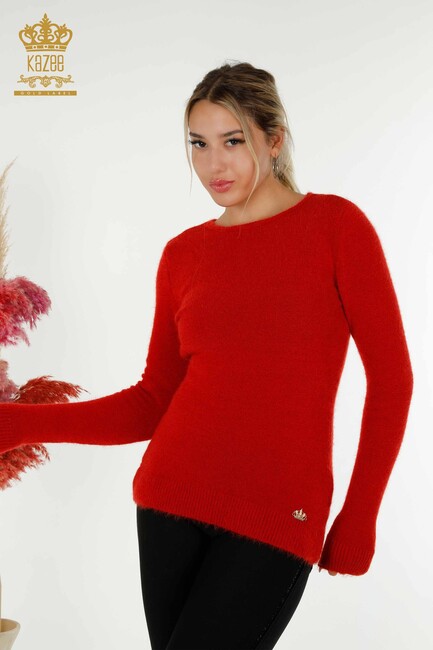 Women's Knitwear Red with Logo - 18432 | KAZEE - Thumbnail