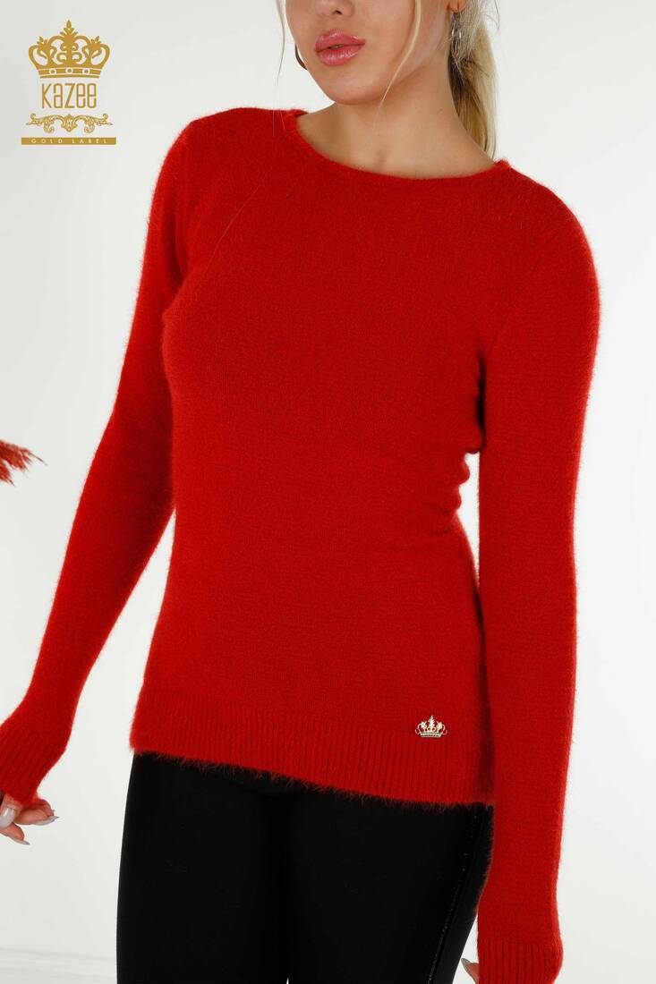 Women's Knitwear Red with Logo - 18432 | KAZEE