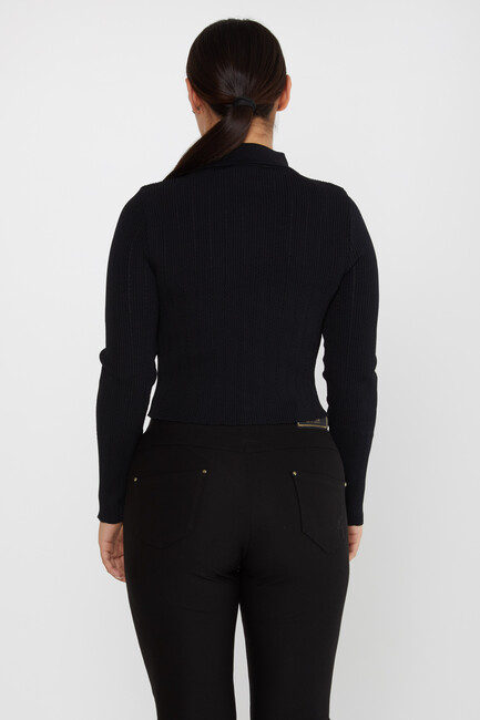 Women's Knitwear Long Sleeve Black - 31301 | KAZEE - Thumbnail