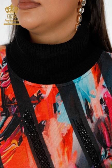 Women's Knitwear Sweater Angora Pattern - 16916 | KAZEE - Thumbnail