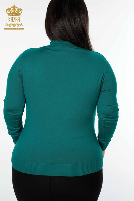 Women's Knitwear Sweater Stand Green - 14787 | KAZEE - Thumbnail